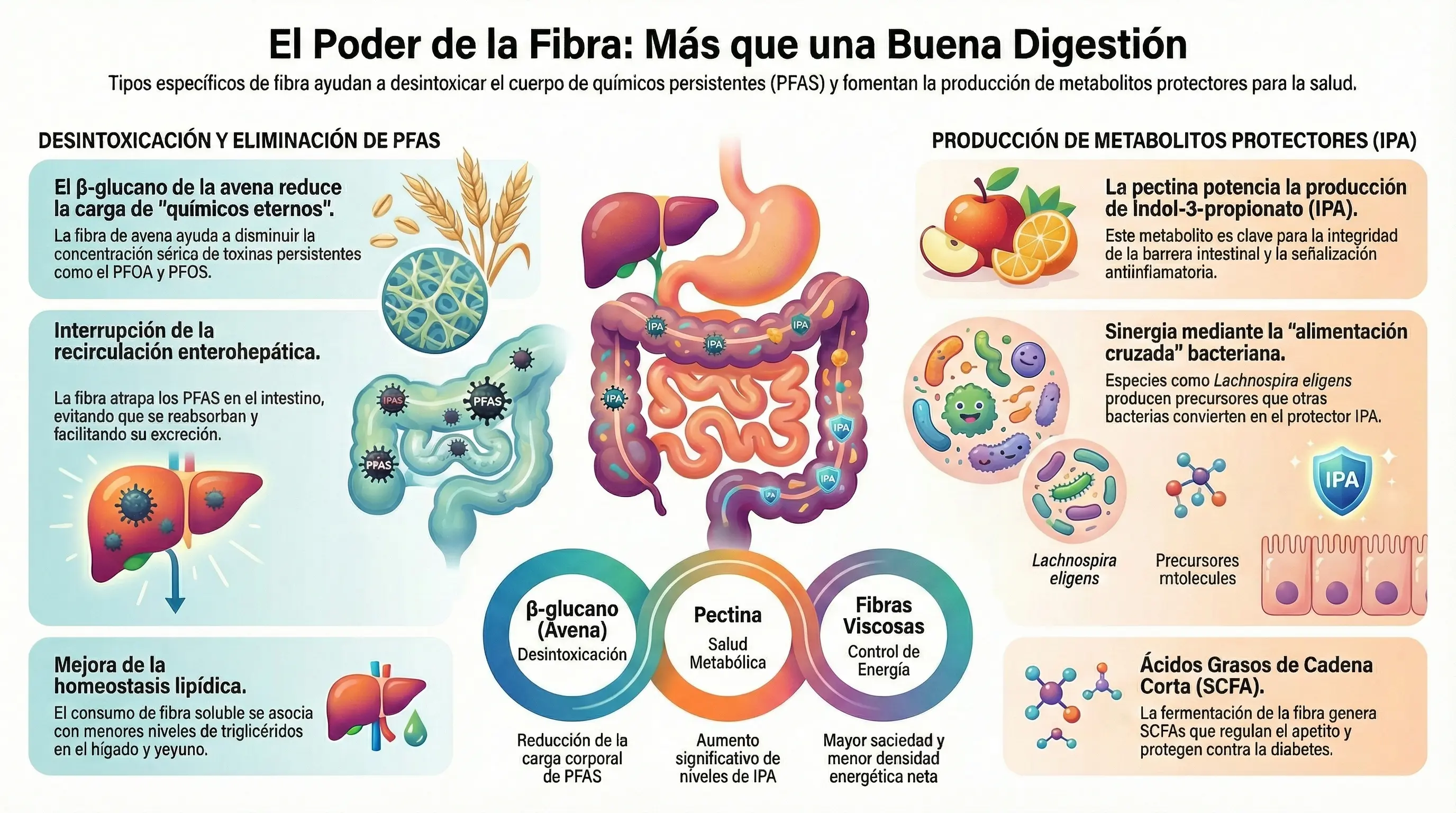 Infografía: El poder de la fibra en tu salud digestiva